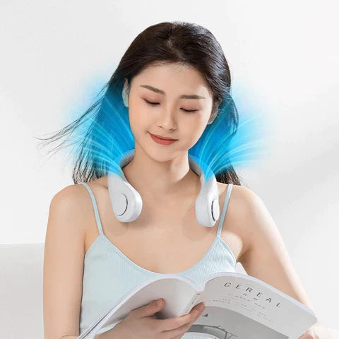 Bladeless Portable Neck Rechargeable Cooling Fan
